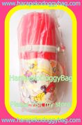 Vintage Japanese Water Bottle With Retro Shojo Manga Girl & Venice Illustration (1960s)