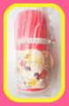 Vintage Japanese Water Bottle With Retro Shojo Manga Girl & Venice Illustration (1960s)