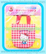 Vintage Takara & Sanrio : Licca Chan Sanrio Dress Shop - Mini Hello Kitty Shopping Bag (1986) (ROUND)