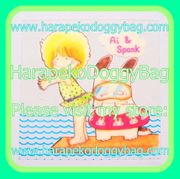 Vintage Nakayoshi Comics Furoku : Hello! Spank Summer Cool Seal Sticker Sheet (July 1979) : Illustrations by Shizue Takanashi 