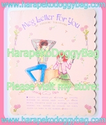 Vintage Nakayoshi Comics Furoku : Let's Smile - Meg Romantic Letter Paper Notepad (December 1978) : Illustrations by Chizuru Takahashi