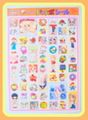 Vintage Nakayoshi Comics Furoku : Nakayosi Jumbo Seal Sticker Sheet (April 1977) : Candy Candy Manga Illustrations by Yumiko Igarashi