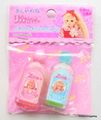 Retro 1997 : Licca Chan Doll Shampoo Eraser Set - Pink & Orange