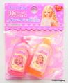 Retro 1997 : Licca Chan Doll Shampoo Eraser Set - Pink & Orange