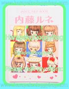 Retro Rune Naito Postcard Book - Kawaii Shojo Fashionable Girl Illustrations (2000s) 