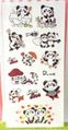 Retro Rune Naito Sticker Sheet - Kawaii Panda (2008)