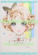 Retro Shojo Girl Postcard - Beautiful Colors (2014) : Illustration by Macoto Takahashi