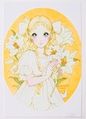 Retro Shojo Girl Postcard - Beautiful Nature (2018) : Illustration by Macoto Takahashi