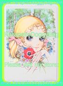 Retro Shojo Girl Postcard - Flowers & Woods (1998) : Illustration by Macoto Takahashi