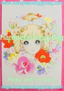 Retro Shojo Girl Postcard - Happiness Every Day (2014) : Illustration by Macoto Takahashi