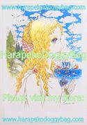 Retro Shojo Girl Postcard - Nostalgic Memories (1998) : Illustration by Macoto Takahashi