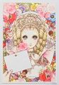 Retro Shojo Girl Postcard - Princess Letter (2010) : Illustration by Macoto Takahashi