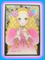 Retro Shojo Girl Postcard - Princess & Stained Glass (2018) : Illustration by Macoto Takahashi