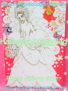 Retro Shojo Girl Postcard - Wedding Dress / White Flower (2014) : Illustrated by Macoto Takahashi