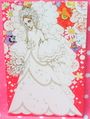 Retro Shojo Girl Postcard - Wedding Dress / White Flower (2014) : Illustration by Macoto Takahashi