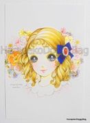 Retro : Shojo Postcard - Dreaming Girl (2014) : Illustration by Macoto Takahashi 