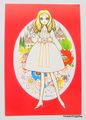 Retro : Shojo Postcard - Party Doll / White Dress (1998) : Illustration by Macoto Takahashi 