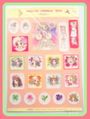Retro Macoto Original Seal Sticker Sheet - Fleur (2002) : Illustrations by Macoto Takahashi
