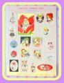 Retro Macoto Original Seal Sticker Sheet - Mignon (2002) : Illustrations by Macoto Takahashi