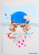 Retro : Shojo Postcard - Summer Beach (2010) : Illustrated by Macoto Takahashi 