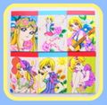 Vintage Retro Shojo Girl Mini Paper Memo Notepads - Set of 6 : Illustrations by Shigemi Nada (1970s)