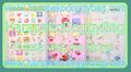 Vintage Ribon Comics Furoku : Ribon Seal Sticker Book (May 1980) : Illustrations by Various Japanese Shojo Manga Artists