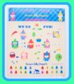 Vintage Sanrio Seven Silly Dwarfs Transfer Sticker Sheet (1983)