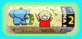 Vintage Sanrio Minna no Tabo Eraser - Animals (1990)