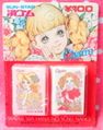 Vintage Yukiko Tani Charm Eraser Set - Retro Shojo Girl & Flowers (1970s)
