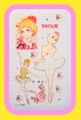 Vintage Yukiko Tani Kaasan Boshi Shojo Manga Sticker Sheet - Ballerina 3 (1960s)
