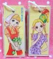 Vintage Yukiko Tani Paper Memo Notepad Set - Retro Shojo Girl & Flowers (1970s)