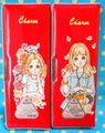 Vintage Yukiko Tani Pencil Cases - Retro Shojo Girl & Flowers / Fruit (1970s)