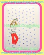 Vintage Yukiko Tani Shitajiki Picture Board - Retro Shojo Girl & Flowers (1970s)