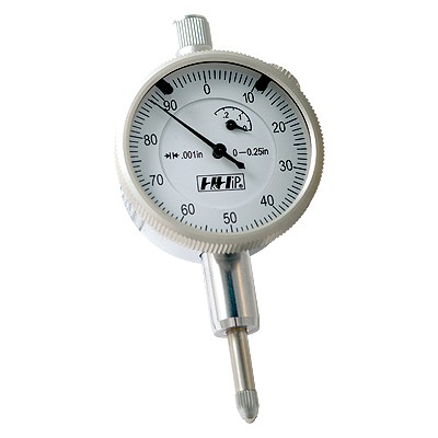 0-.25 INCH DIAL INDICATOR (GROUP I) 3/8 INCH STEM SATIN CHROME