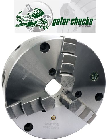 10" GATOR Lathe Chuck 3 Jaw TRU ADJUSTABLE FORGED MONO JAW