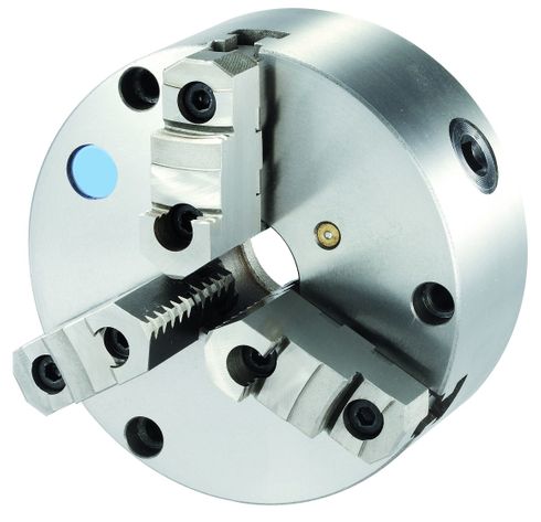 10 INCH FRONT-MOUNT TOP REVERSIBLE 3-JAW CHUCK (PLAIN BACK)