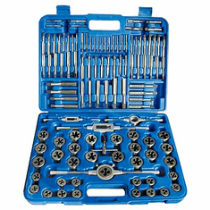 110 PIECE (#4-3/4 INCH &M6-18) HSS TAP & DIE SET