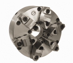12" GATOR Lathe Chuck 6 Jaw Semi Steel TRU ADJ + Back Plate