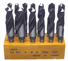 13 Pc. HSS Reduced Shank Drill Set AK81013 