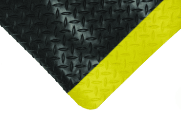 2' X 3'  X 15/16 thick Diamond Anti Fatigue Work Mat with SAFETY YELLOW EDGES RV6610325 