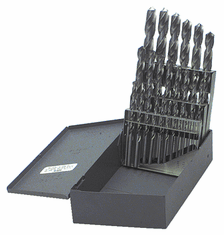 25 Pc. 1mm - 13mm by .5mm HSS Bright Jobber Drill Set AP50EC2AH