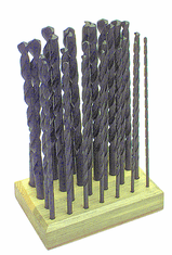 25 Pc. HSS Extra Long Straight Shank Drill Set AP50XL25 