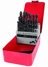 29 Pc. 1/16" - 1/2" by 64ths HSS Surface Treated Jobber Drill Set  AP50E29