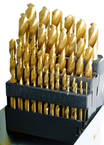 29PC TIN COATED HSS DRILL SET(1/16-1/2 INCH BY 64THS)