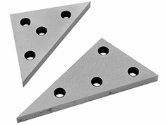2PC SOLID ANGLE PLATE SET