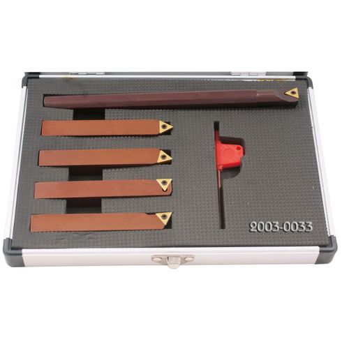 3/8 INCH 5 PIECE INDEXABLE TURNING & BORING TOOL SET