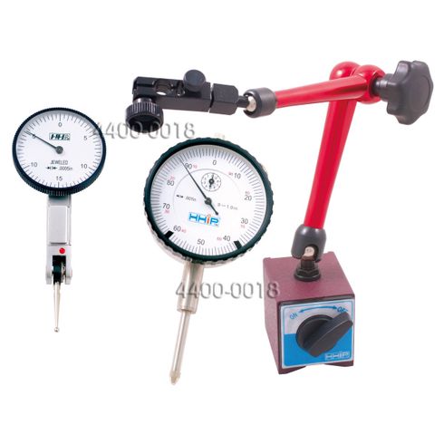 3 PC 0.03 INCH DIAL TEST IND WITH1 INCH DIAL IND & UNI MAG BASE KIT