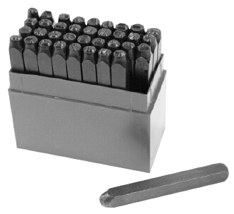 36pc. NEW NUMBER & LETTER STAMP SET 3/16" IMPRESSIONS