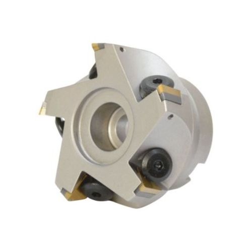 4 X 1-1/2" BORE 90 DEGREE SQUARE NICKEL COATED INDEXABLE FACE MILL