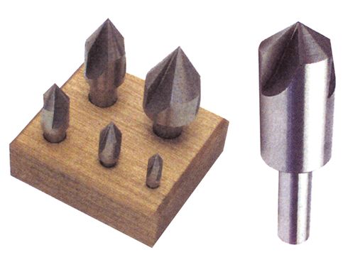 5PC SET 60 or 82 DEG 3 FLUTE HSS COUNTERSINK